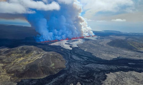 Volcano erupts for fifth time shooting lava 50m into air