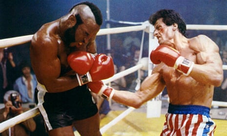 ‘I want it to kick ass’ … Sylvester Stallone fights Mr T in Rocky III.