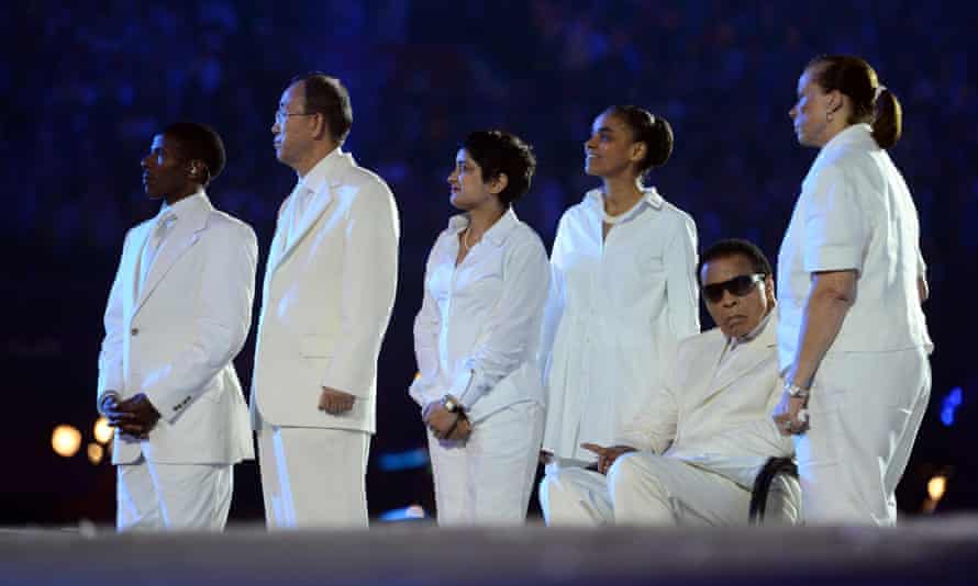 Ali during the London Olympic Games 2012 Opening Ceremony