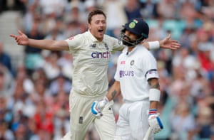 Joy for Ollie Robinson, despair for Virat Kohli.