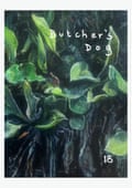Front cover of Butcher’s Dog issue 18, Spring 2023, co-edited by Jo Clement and Degna Stone.