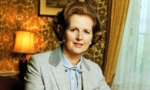 Margaret Thatcher, pictured in 1981 in a pussy-bow blouse.