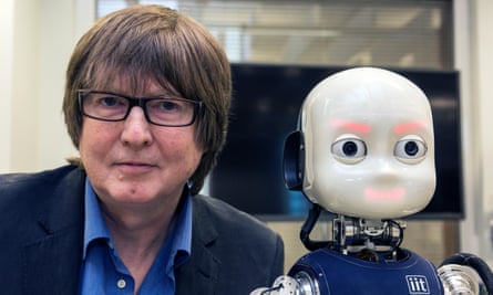 iCub Research Robot with Prof Tony Prescott, at Sheffield University.