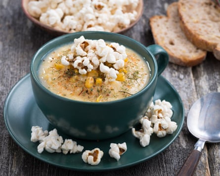 Popcorn soup