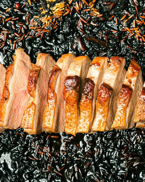Tom Hunt's roast duck made with spent tea.