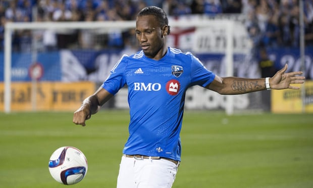 Didier Drogba in his new Montreal jersey.
