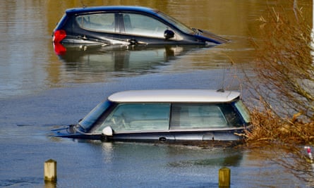 Floods in Wallingford, Oxfordshire, in January.