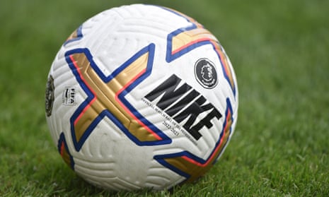 The official Premier League match ball for the 2022-23 season.