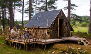 wood-clad Ranger’s Hut at Arda Glamping, Scotland