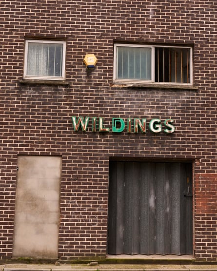 An entrance to the abandoned building