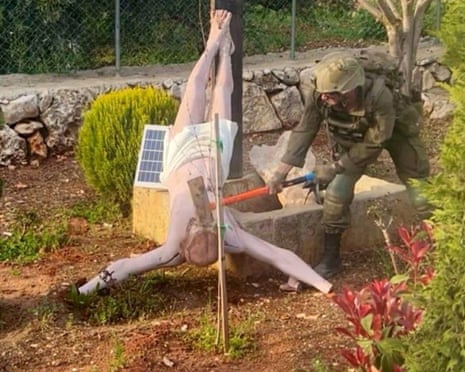 Damaged statue of Jesus replaced by IDF troops