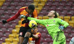 Loris Karius: swing and a miss.