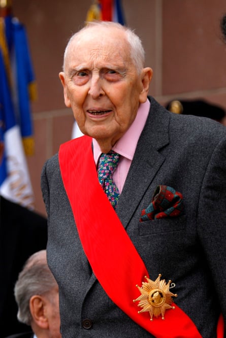 Daniel Cordier in 2018 at a ceremony commemorating General Charles de Gaulle’s June 1940 appeal for French resistance against Nazi Germany.