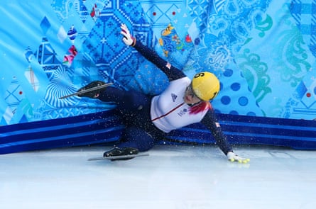 Elise Christie crashes out of the 1,000m semi-finals in Sochi