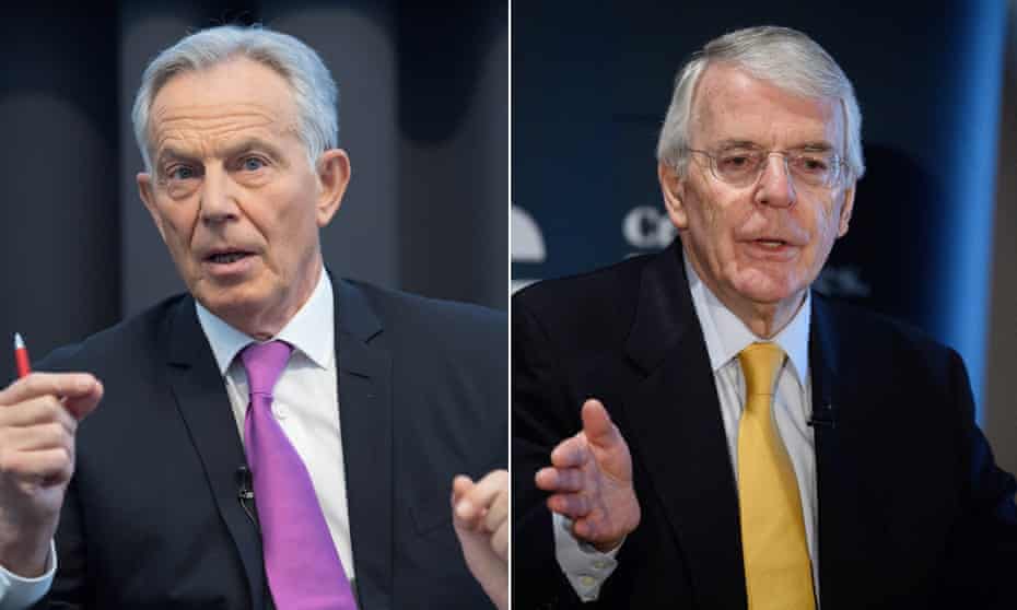 Tony Blair and John Major