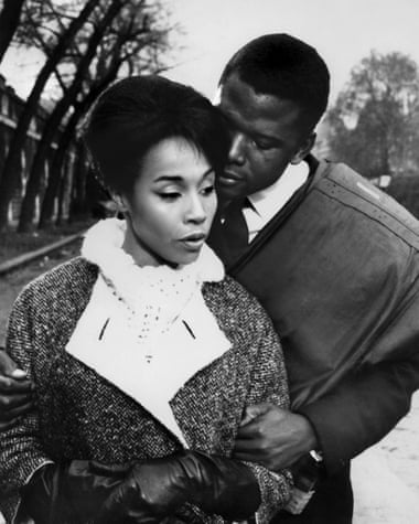 Diahann Carroll starring with Sidney Poitier in Paris Blues, 1961.