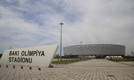 Baku’s Olympic Stadium has not been a popular choice with supporters