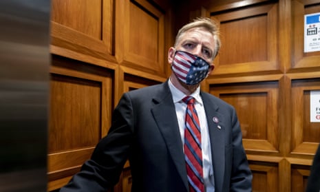 Representative Paul Gosar, Republican of Arizona. The sanction was approved on a largely party-line vote, 223 to 207, with all Democrats and just two Republicans voting in favor.