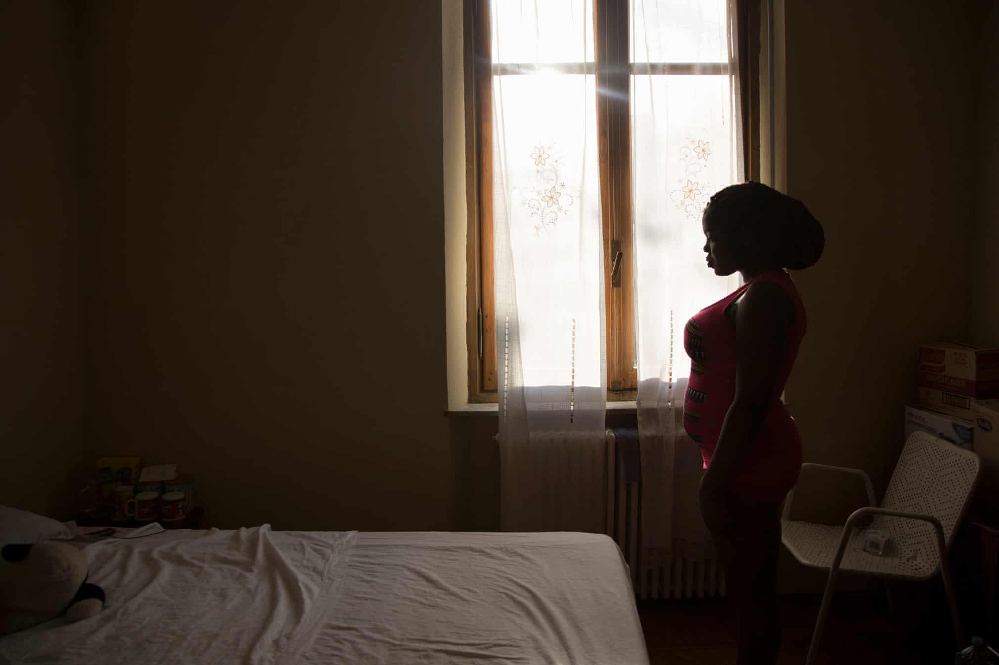 Loveth, 21, in a shelter for victims of sex trafficking in Italy.