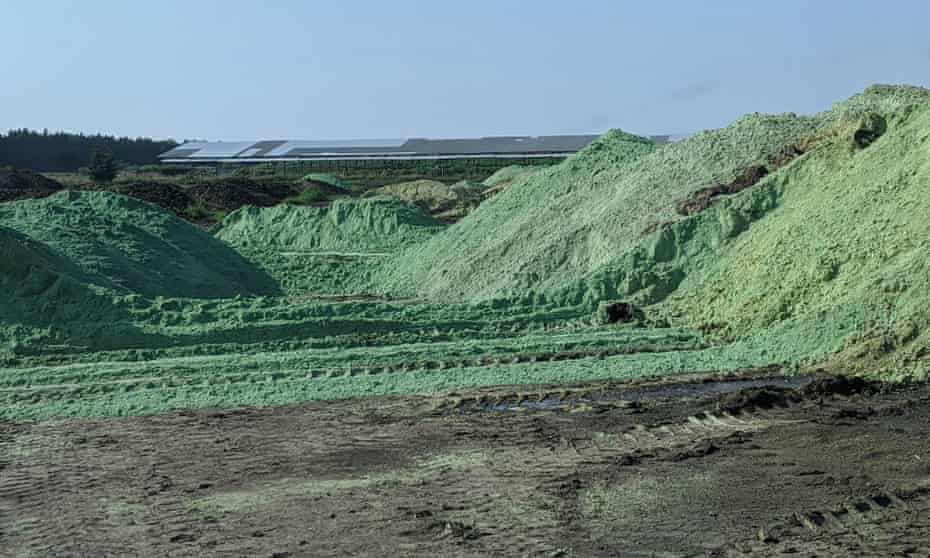 A pesticide pile Mead, Nebraska.