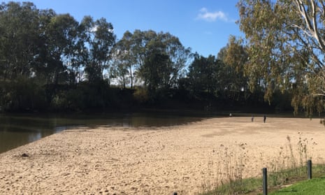 Wagga Wagga beach on the banks of the Murrumbidgee River. Environmental groups have criticised a government plan to fund irrigators to make water savings through efficiencies. 