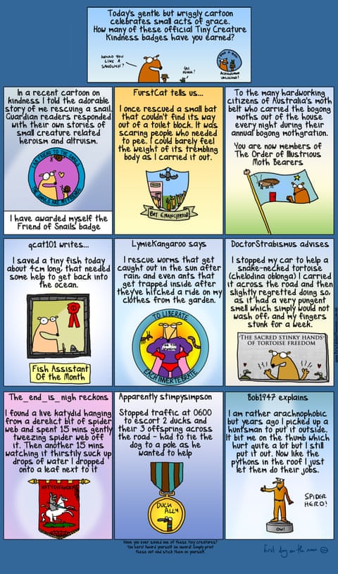 Cartoon by First Dog on the Moon titled Kindness Redux, panel 1