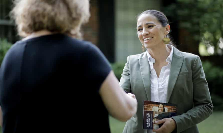 Sharice Davids made history as Kansas’ first openly gay, Native American nominee for Congress.