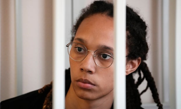 Griner attended a court hearing on 27 July in a cage. 