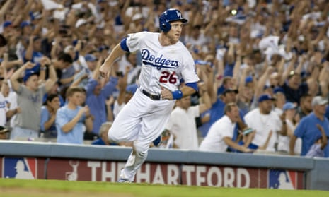 July 30, 2018: Los Angeles Dodgers second baseman Chase Utley (26) eyes an  incoming pitch in the game between the Milwaukee Brewers and the Los  Angeles Dodgers, Dodger Stadium in Los Angeles