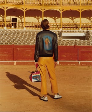 Back prints: the Loewe jacket.