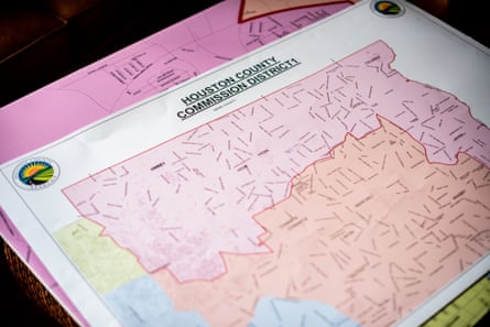 map details of Houston County commission district 1