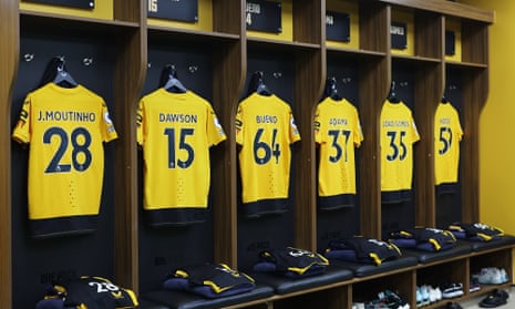 A pre-match peek inside the home dressing-room at Molineux.