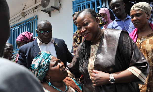 She became, at a stroke, one of the most powerful African women in the world ... Fatou Bensouda in Conakry, Guinea.