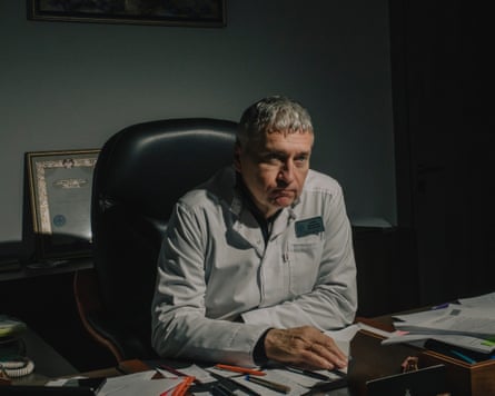 Valdyslav Kukhar sitting at his desk