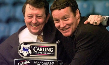 Danny Wilson receives the manager of the month award in February 2000