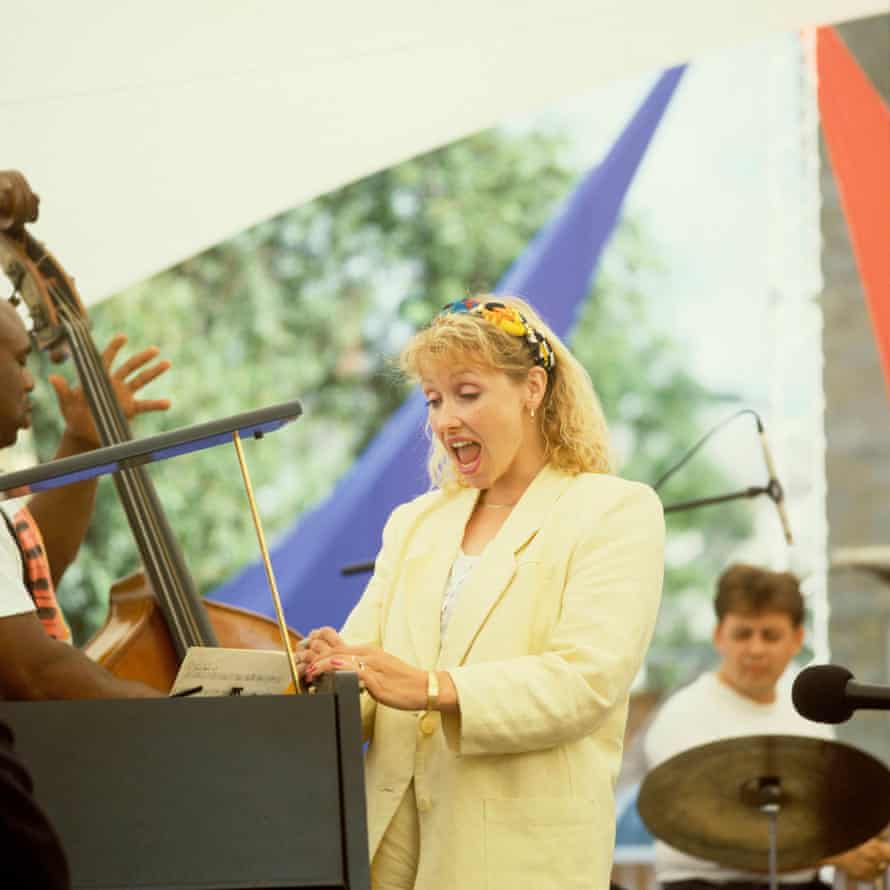Tina May at the Brecon jazz festival, 1990.