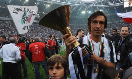 Andrea Pirlo with the Serie A trophy in 2012