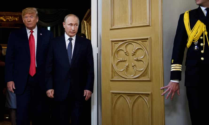 Trump in Helsinki with Putin on Monday. He said on Thursday he looked forward to his next Putin meeting – though it was unclear when exactly this is expected to be.