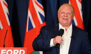 Doug Ford said of the chant at a rally earlier this week: ‘Let me be very clear: I don’t condone that. Simple as that. I don’t condone it.’ 3500.jpg?w=300&q=55&auto=format&usm=12&f