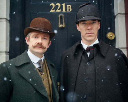Martin Freeman and Benedict Cumberbatch in Sherlock.