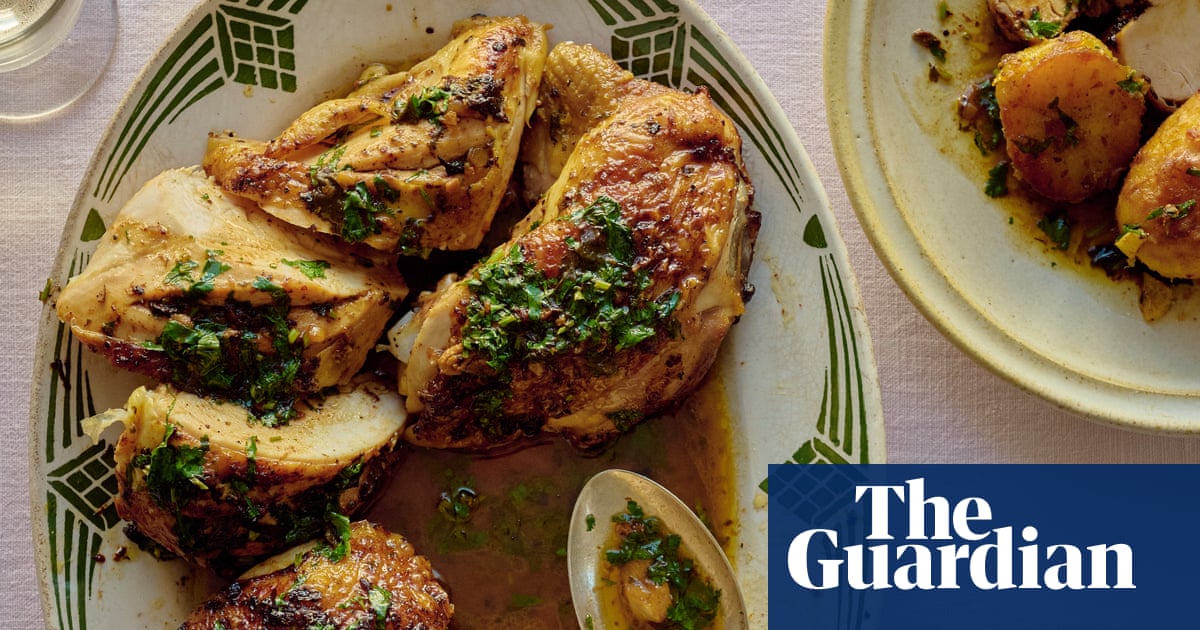 Roast chicken, cheesy scones and a genius cocktail: Ravinder Bhogal’s recipes for cooking with lime pickle