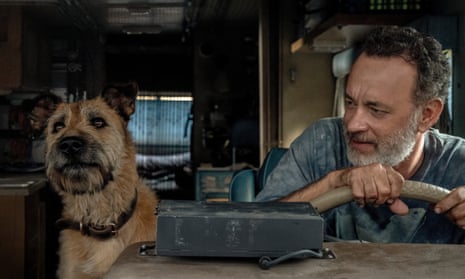 Finch: Tom Hanks in search of an AI dog-sitter.