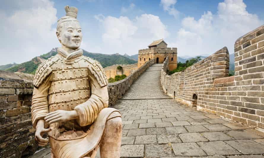 The Great Wall of China is a collective name for fortifications that started being built in the seventh century BC.