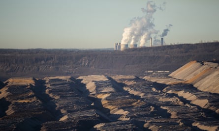 An open-pit coal mine