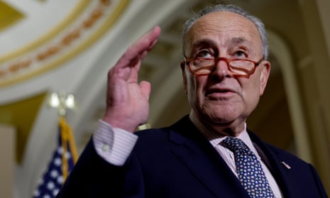 The Senate majority leader, Chuck Schumer: ‘I am hopeful that today is the day we’ll finish passing a continuing resolution to fund the government until mid-December.’