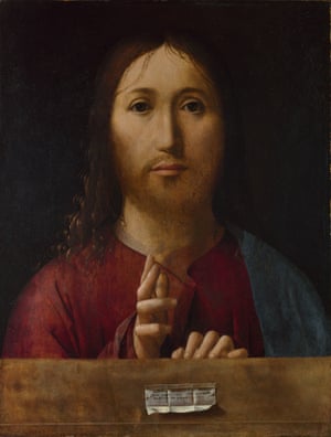 Christ Blessing, 1465, by Antonello da Messina