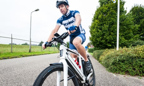 Marc Dekker commutes 80 miles a day on his ‘speed pedelec’ e-bike. 