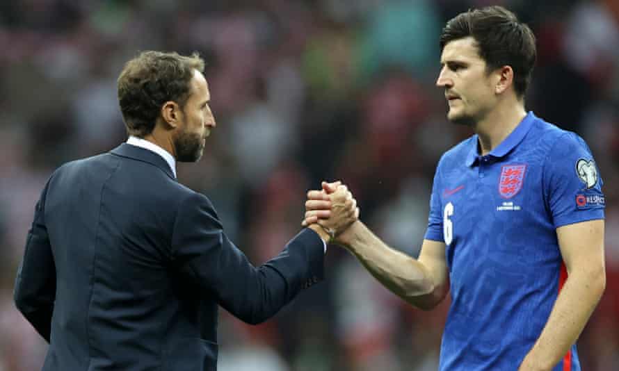 England coach Gareth Southgate described the booing at Harry Maguire as 