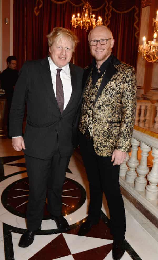 Boris Johnson with the billionaire John Caudwell in 2014. The Phones4U founder wants more investment by the government.