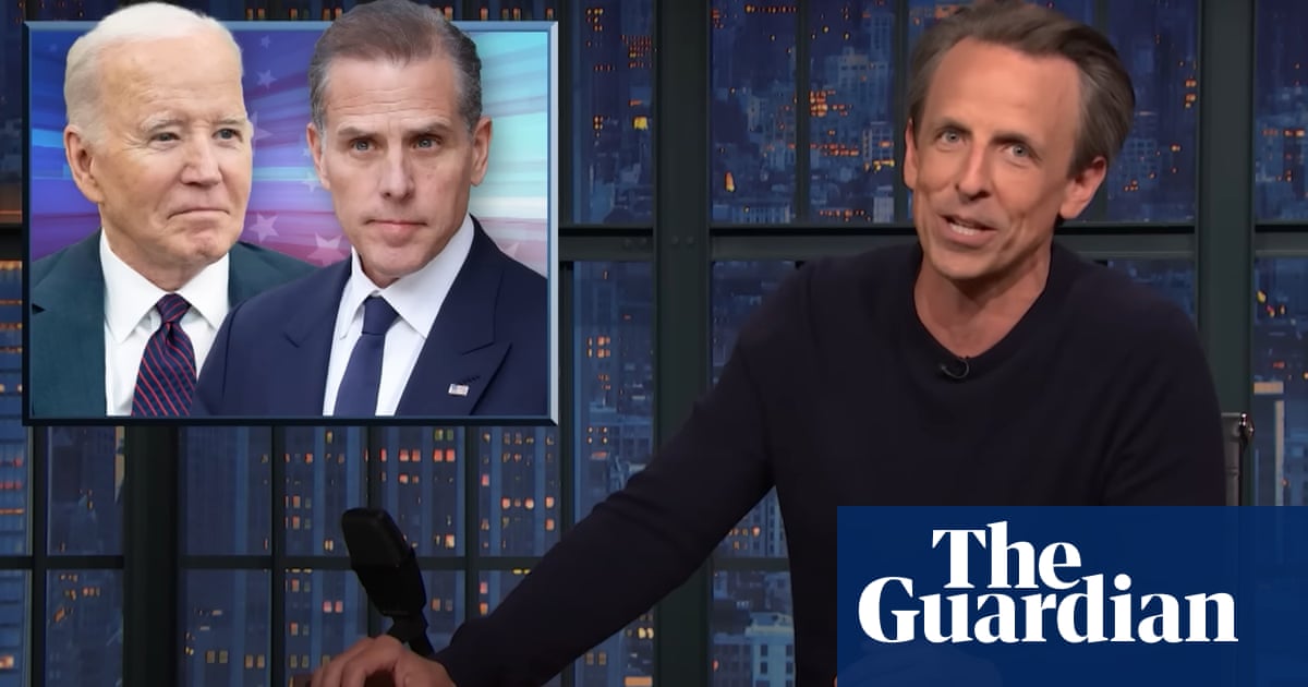 Seth Meyers sobre las teorías de Hunter Biden de Maga: ‘Cuando una mentira es desacreditada, una mentira más grande y más loca la reemplaza’ | Resumen de la televisión nocturna Seth Meyers sobre las teorías de Hunter Biden de Maga: ‘Cuando una mentira es desacreditada, una mentira más grande y más loca la reemplaza’ | Resumen de la televisión nocturna